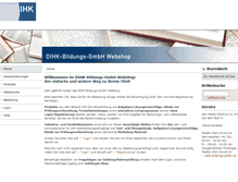 Tablet Screenshot of dihk-bildungs-gmbh-shop.de